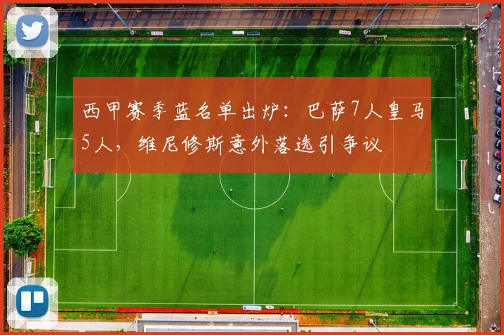 西甲赛季蓝名单出炉:巴萨7人皇马5人,维尼修斯意外落选引争议